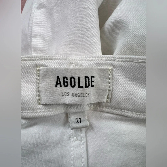 AGOLDE Womens High Rise Stovepipe Jeans In Cake Size 27 STYLE: 9096-3001 - Picture 13 of 16